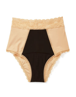 Joyja Amelia period-proof panty in color Lucky Fortune Cookie and shape high waisted