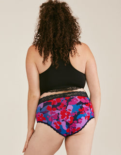 Joyja Amelia period-proof panty in color Camouflower C02 and shape high waisted