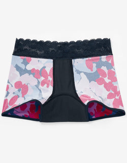 Joyja Emily period-proof panty in color Camouflower C02 and shape shortie