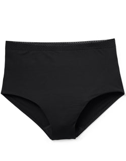 Belabumbum Mama Smoothing Brief Maternity & Postpartum  Absorbent Panty in color Jet Black and shape high waisted