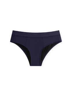 Joyja Cindy period-proof panty in color Evening Blue and shape cheeky