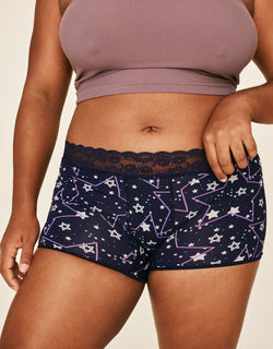 Joyja Emily period-proof panty in color Seeing Stars C01 and shape shortie