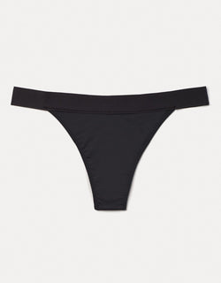 Joyja Leah period-proof panty in color Jet Black and shape thong