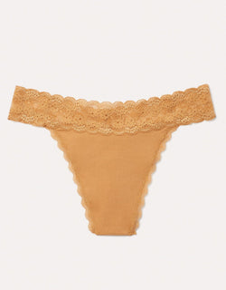 Joyja Lily period-proof panty in color Sand Dry and shape thong