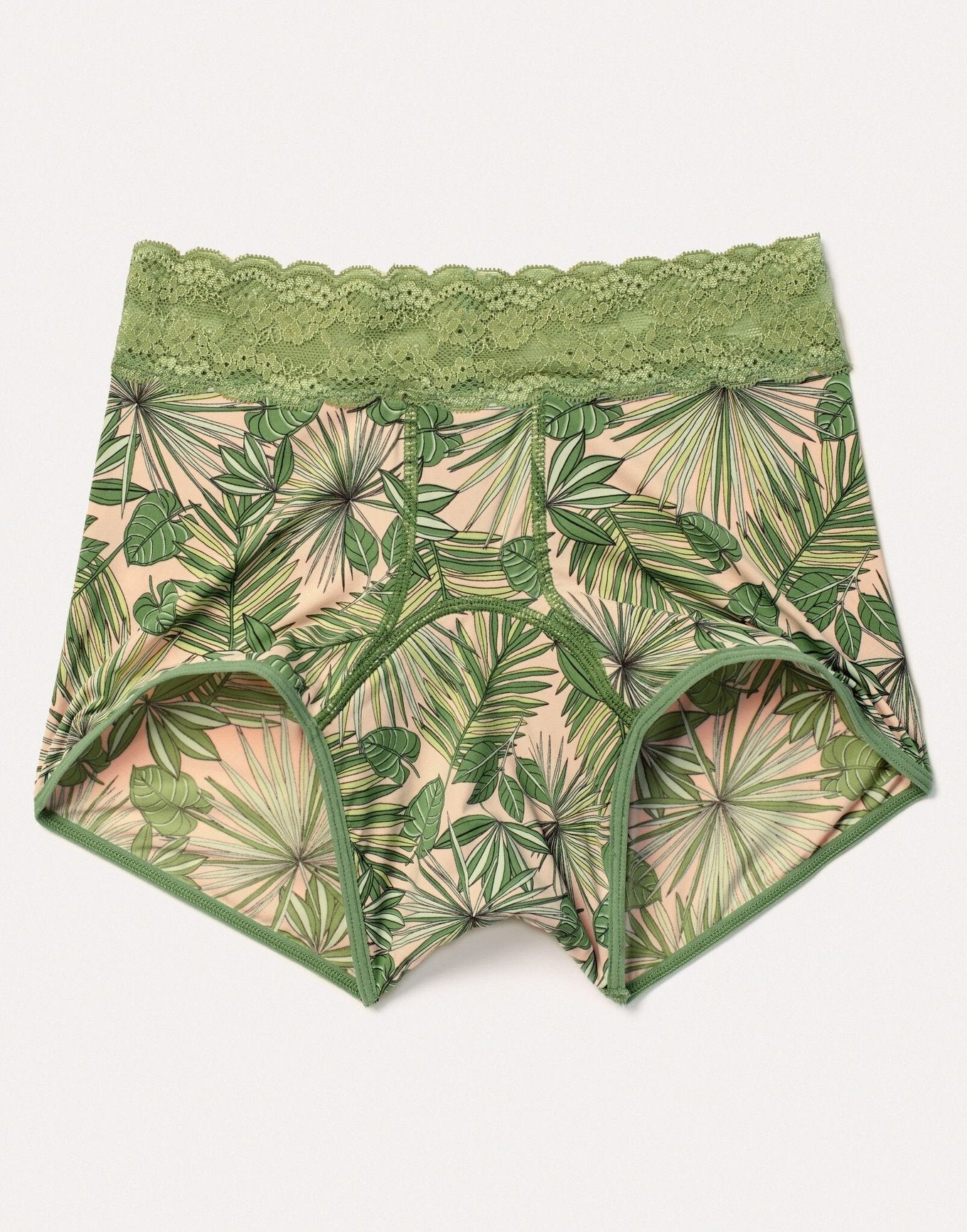 Joyja Emily period-proof panty in color Breezy Palms  and shape shortie