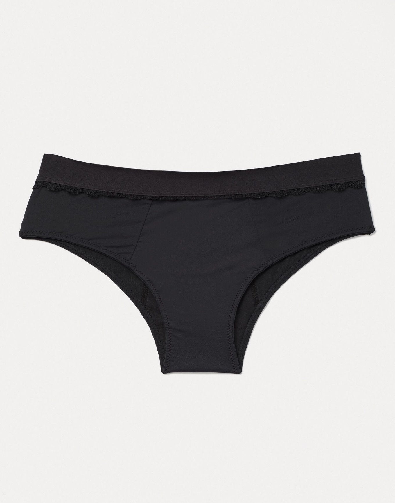 Joyja Cindy period-proof panty in color Jet Black and shape cheeky