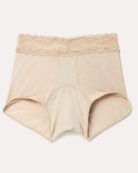 Joyja Emily period-proof panty in color Strut The Street and shape shortie