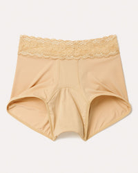 Joyja Emily period-proof panty in color Lucky Fortune Cookie and shape shortie