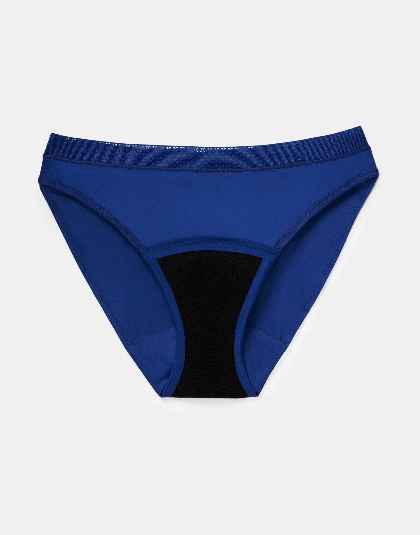 Joyja Katelin period-proof panty in color Sodalite Blue and shape bikini