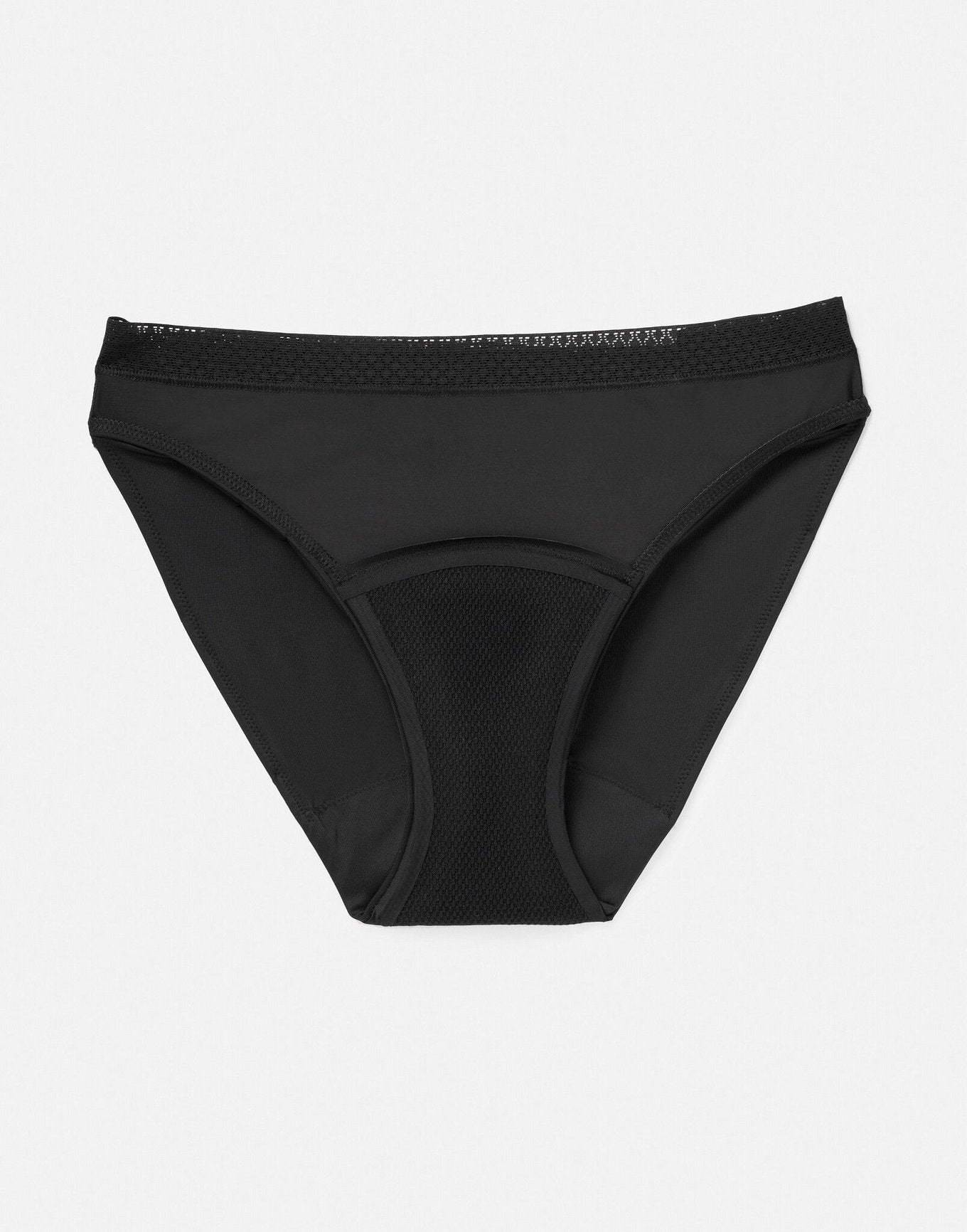 Joyja Katelin period-proof panty in color Jet Black and shape bikini