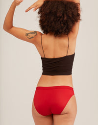 Joyja Katelin period-proof panty in color Barbados Cherry and shape bikini