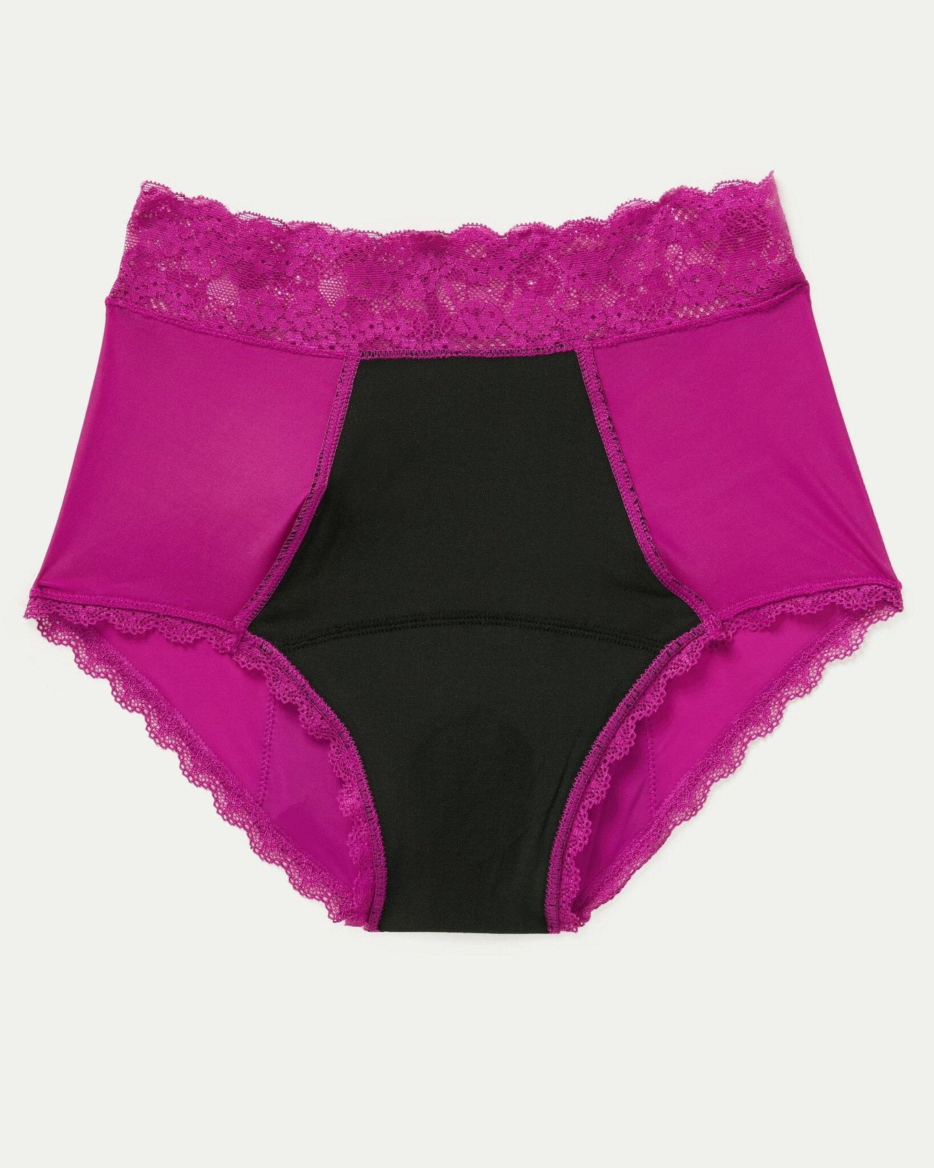 Joyja Amelia period-proof panty in color Festival Fuchsia and shape high waisted