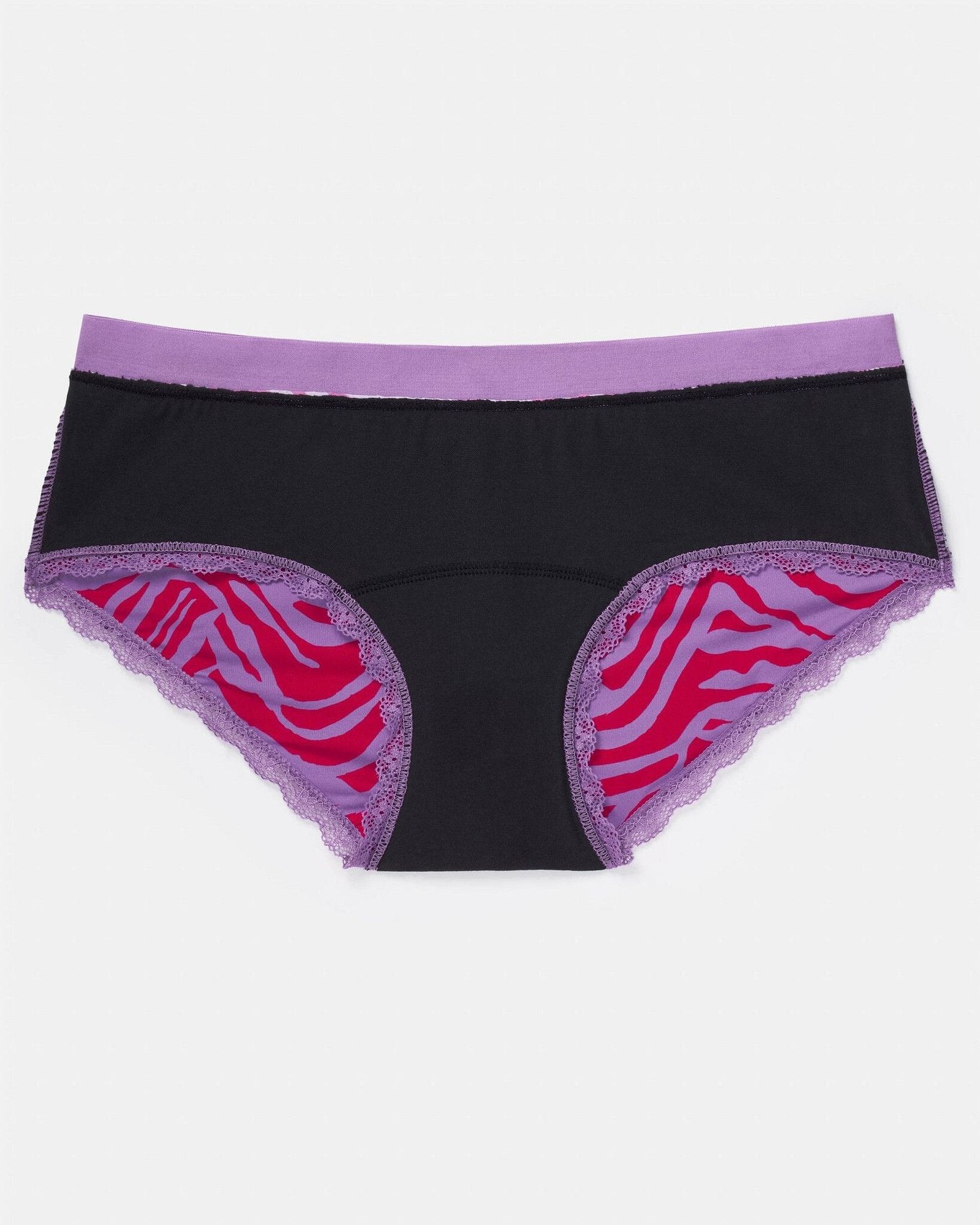 Joyja Olivia period-proof panty in color Secret Safari C02 and shape hipster