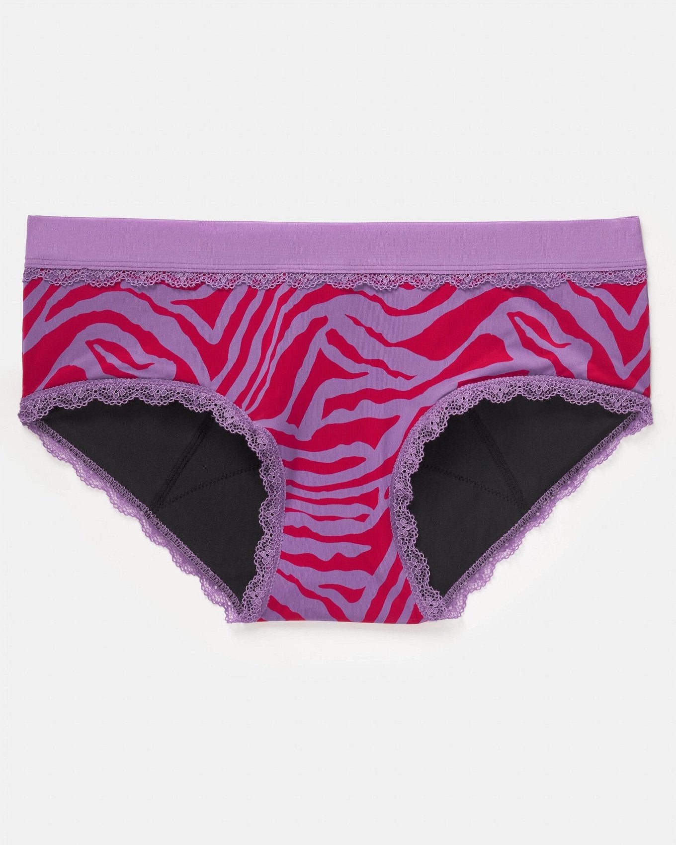 Joyja Olivia period-proof panty in color Secret Safari C02 and shape hipster