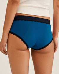 Joyja Olivia period-proof panty in color Classic Blue and shape hipster
