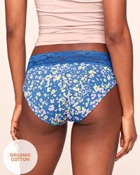 Joyja Alice period-proof panty in color Jungle Confetti C01 and shape bikini