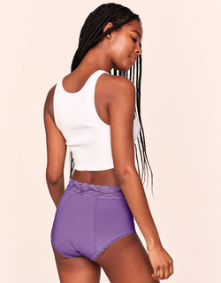 Joyja Amelia period-proof panty in color Amethyst Orchid and shape high waisted