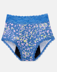 Joyja Amelia period-proof panty in color Jungle Confetti C01 and shape high waisted
