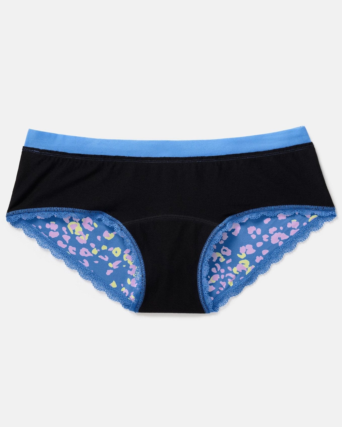 Joyja Olivia period-proof panty in color Jungle Confetti C01 and shape hipster