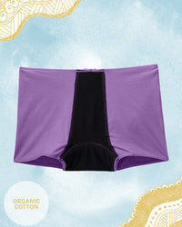 Joyja Aidan Teens period-proof panty in color Amethyst Orchid and shape shortie