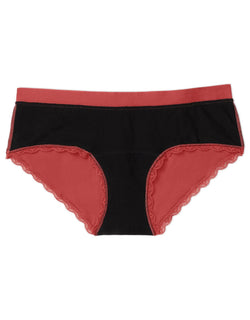 Joyja Olivia period-proof panty in color Baked Apple and shape hipster