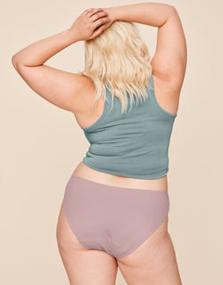 Belabumbum Mama Low-Rise Maternity & Postpartum Absorbent Panty in color Pale Mauve and shape bikini