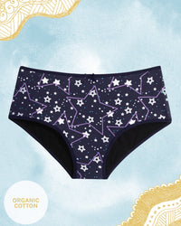 Joyja Blake Teens period-proof panty in color Seeing Stars C01 and shape midi brief