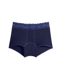 Joyja Emily period-proof panty in color Evening Blue and shape shortie