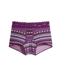 Joyja Emily period-proof panty in color Joyful Fair Isle C01 and shape shortie