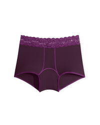 Joyja Emily period-proof panty in color Potent Purple and shape shortie