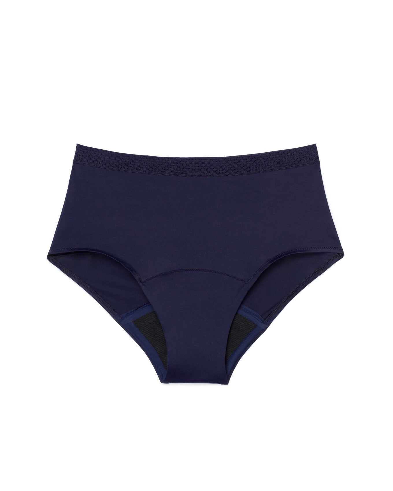 Joyja Jess period-proof panty in color Evening Blue and shape high waisted
