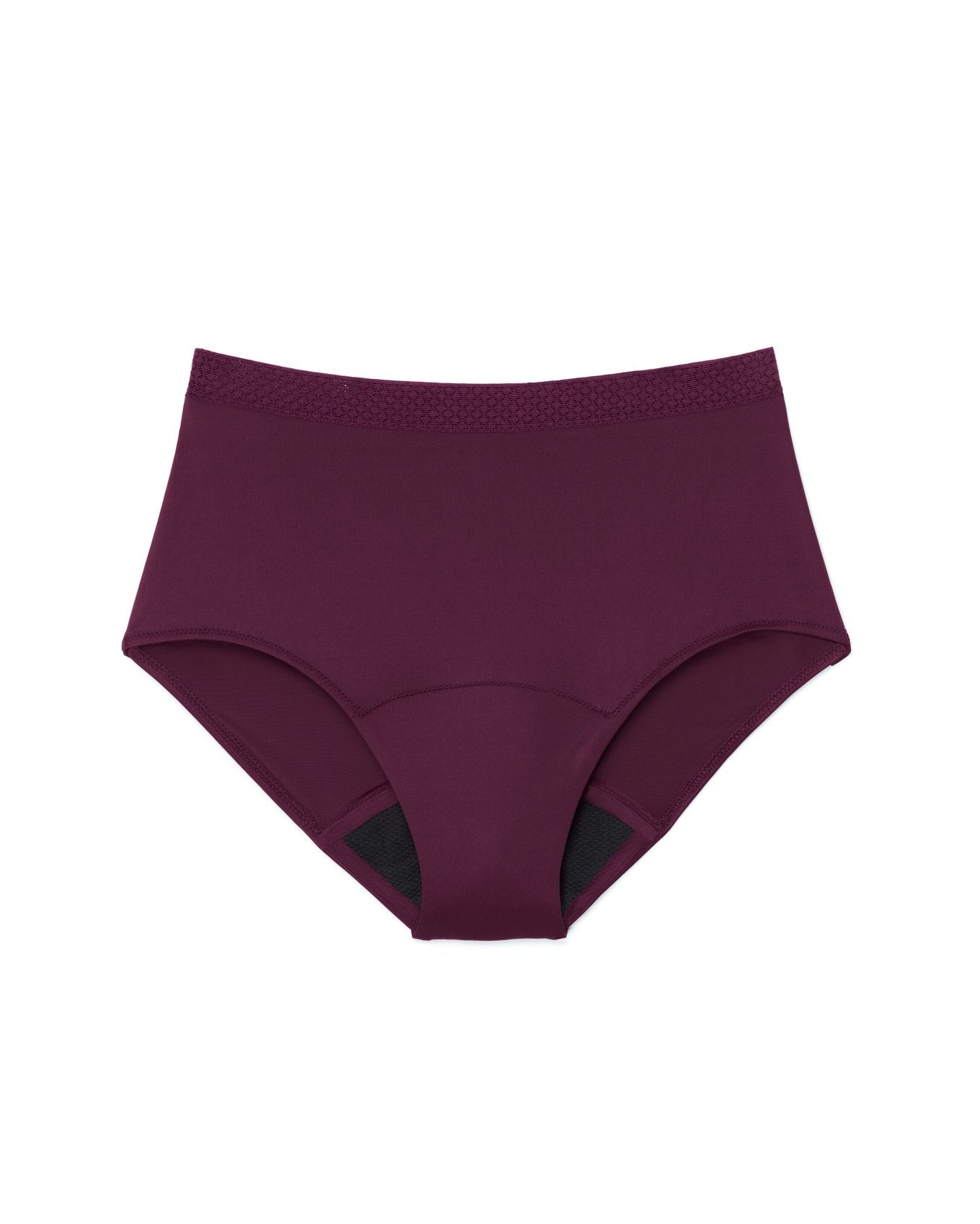 Joyja Jess period-proof panty in color Potent Purple and shape high waisted