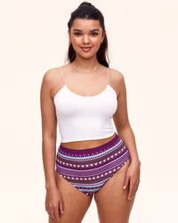 Joyja Jess period-proof panty in color Joyful Fair Isle C01 and shape high waisted