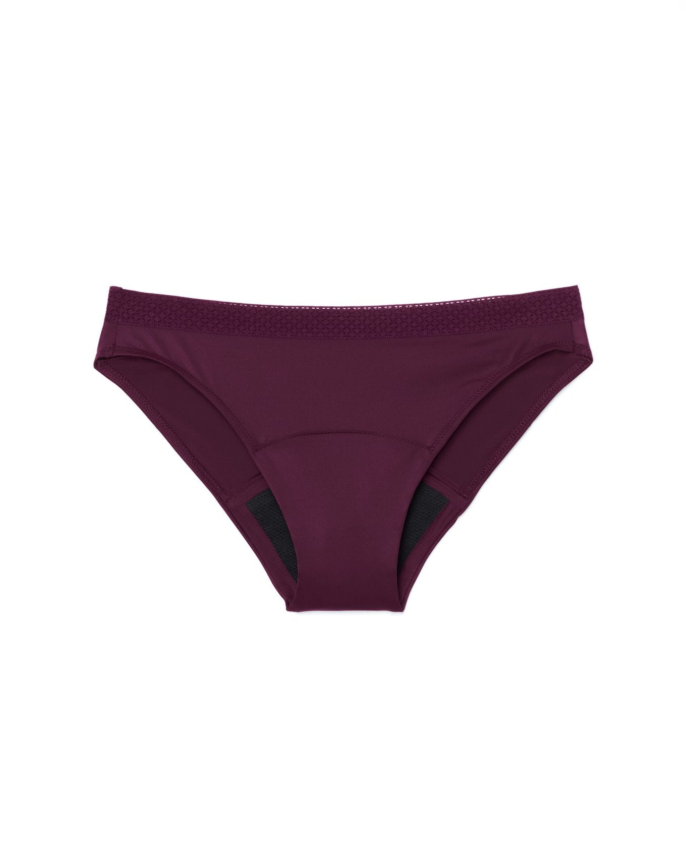 Joyja Katelin period-proof panty in color Potent Purple and shape bikini