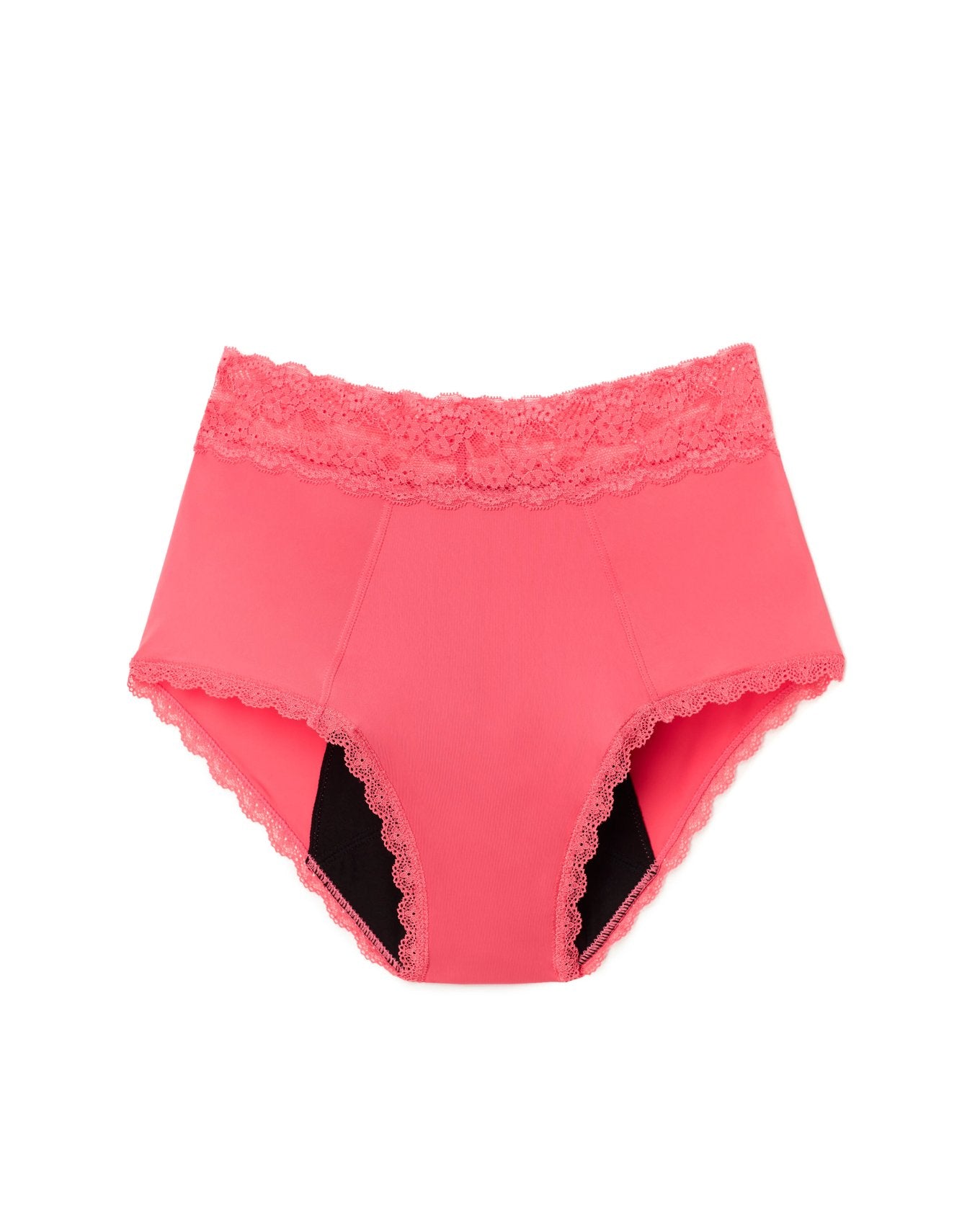 Joyja Amelia period-proof panty in color Sunkist Coral and shape high waisted