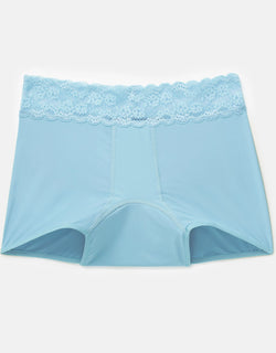 Joyja Emily period-proof panty in color Iced Aqua and shape shortie