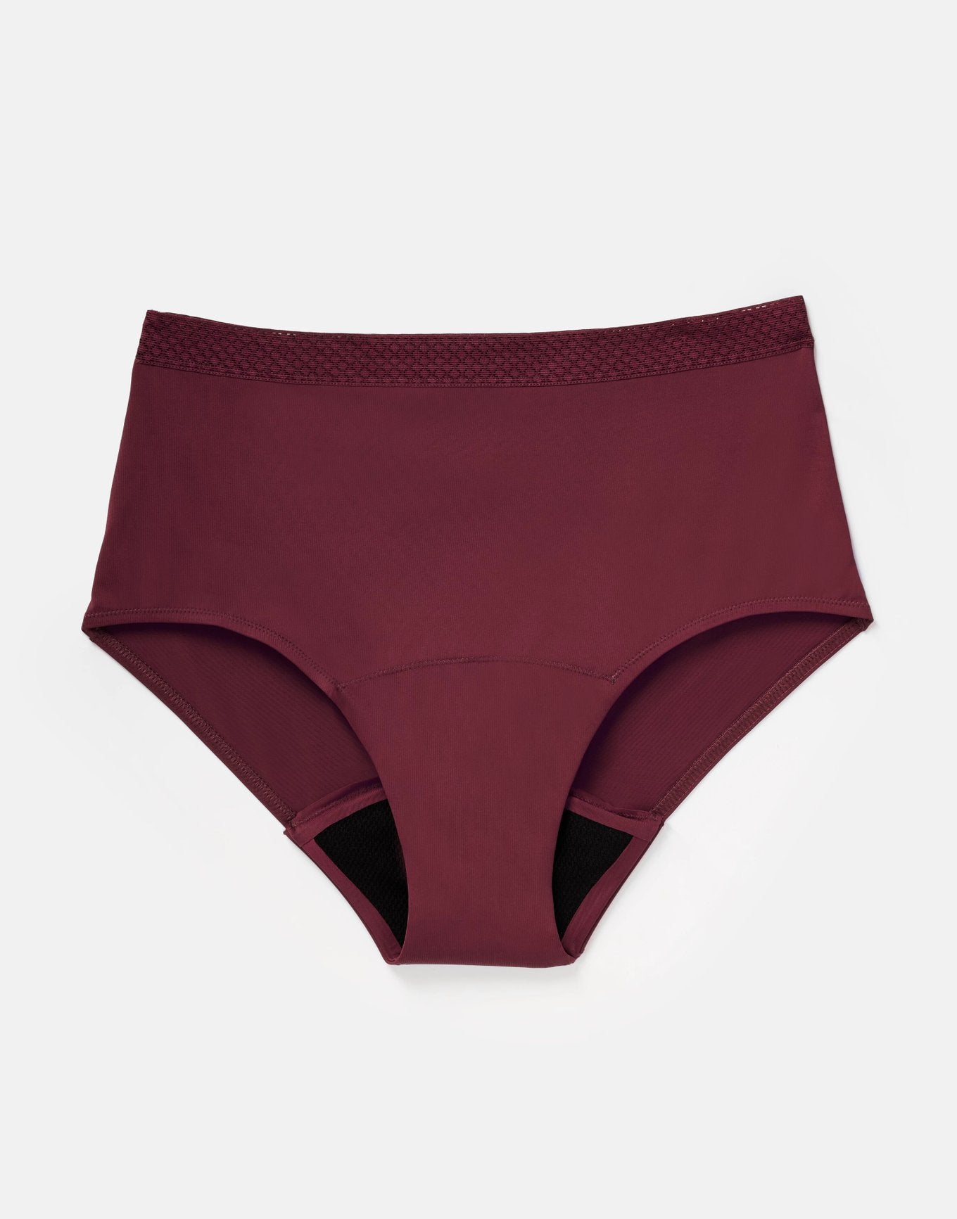 Joyja Jess period-proof panty in color Windsor Wine and shape high waisted