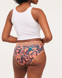 Joyja Ella period-proof panty in color Feelin Groovy C04 and shape midi brief